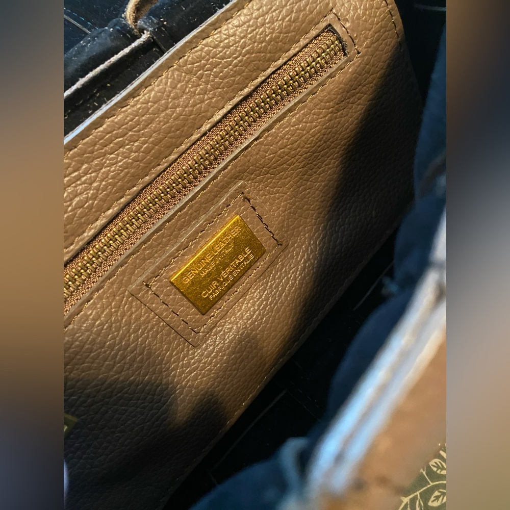 Viola Castellani Brown Woven Leather Crossbody Bag - Picture 7 of 11